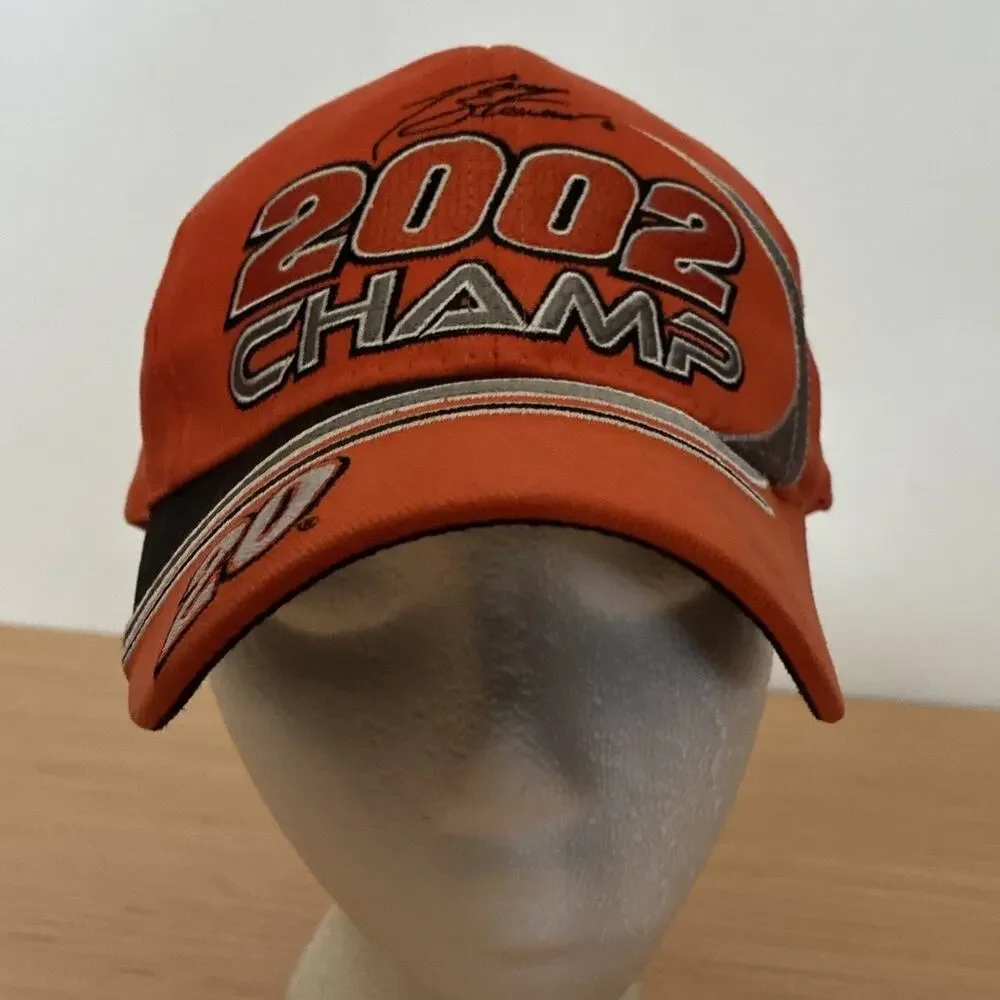 Youth NASCAR 2002 Champion #20 Tony Stewart VTG Strapback Adjustable Hat Cap
